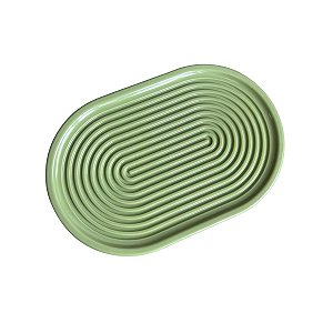 Bandeja Alegra Oblonga Frisada Verde menta Decorar