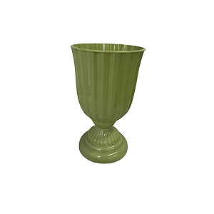 Vaso Plástico Dubai Pequeno Verde Menta Decorativo