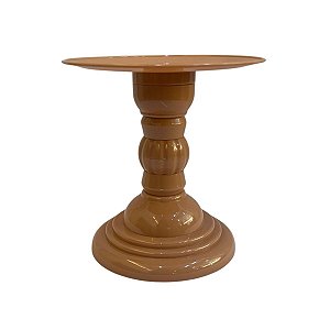 Prato Dubai Boleira 22x17 Plástico Caramelo Decoração Festa