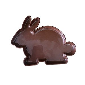 Bandeja Coelho Só Boleiras Marrom Decoração Pascoa