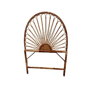 Cabeceira De Vime Redonda Sem Verniz Modelo Solteiro