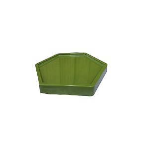 Bandeja Sextavada Dubai Plástica Verde Oliva Pequena Festa