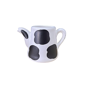 Bule Cerâmica Vaquinha Decorativa Cachepot Vaso Festa