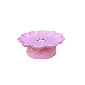 Boleira Flor Com Pé Rosa Bebê Só Boleiras