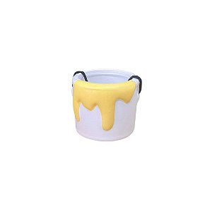 Cachepot Balde De Tinta Amarelo Candy Festa