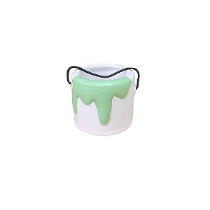 Cachepot Balde De Tinta Verde Candy Festa