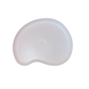 Bandeja Orgânica Aura Plástica Decoração Branco