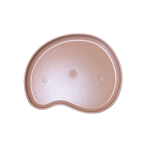 Bandeja Orgânica Aura Plástica Decoração Caramelo