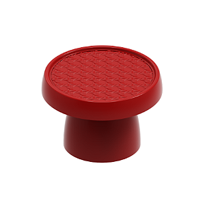 Mini Boleira Tela Indiana Vermelho Plastica Festa