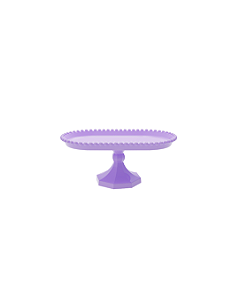 Boleira Pérola Oval Plástico Lilás Candy Decoração