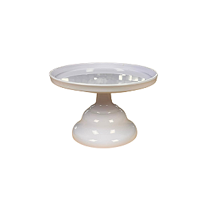 Boleira Slim Aura Branco Pequena Só Boleiras Decoração