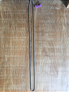 Corrente Pipoca Grossa Envelhecida - 80 cm - Prata 925