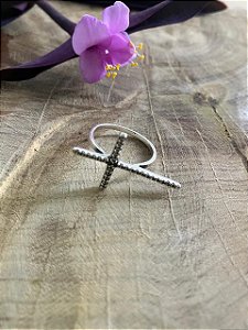Anel Crucifixo - Prata 925