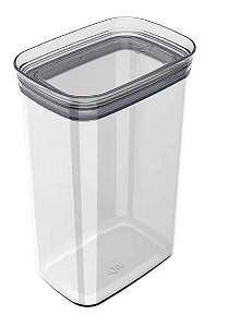 Pote Hermético Block Retangular Transparente 2,3Lt