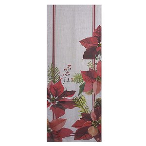 Trilho Flores e Pinha Natal  180x40cm