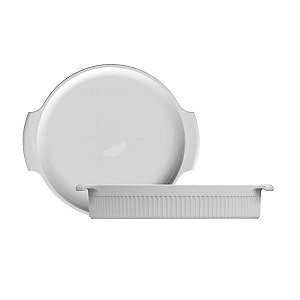 Forma Refratária Redonda Branca 21cm