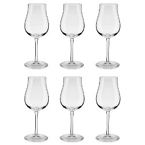 Conjunto 6 Taças Classic Para Vinho De Cristal 390ml