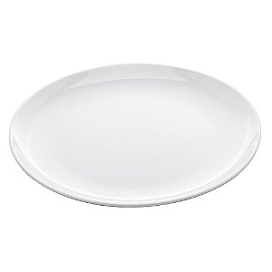 Prato Raso em Melamina Milão Branco 25,5cm