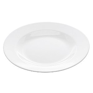 Prato Raso De Melamina Basic Branco 25,5cm