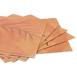 Conjunto De 20 Guardanapos De Papel Estampado Leaf 33cm