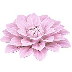 Flor Rosa Em Cerâmica 11Cm