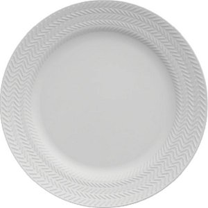 Prato Raso Chevron Branco