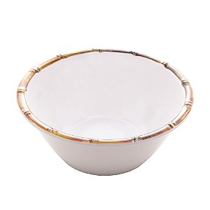 Bowl Melamina Bambu Branco 15cm