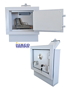 Cofre de embutir com garganta