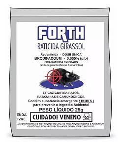 Forth Raticida Isca Girassol - 200 gramas