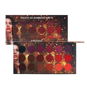 Paleta de Sombras Matte 18 Cores Ludurana