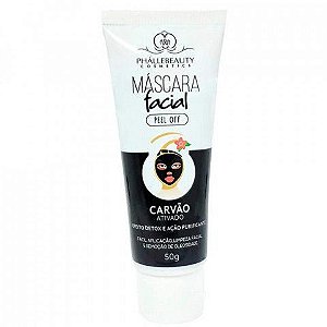 Máscara Carvão Ativado Bisnaga Peel Off 50g PhalleBeauty