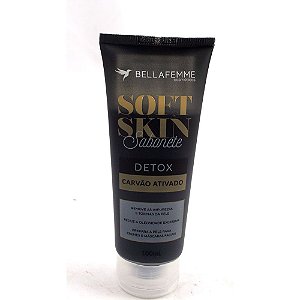 Sabonete Detox Carvão Ativado Soft Skin Bella Femme