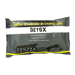 Toalhas Umedecidas de Limpeza Facial Detox Fenzza