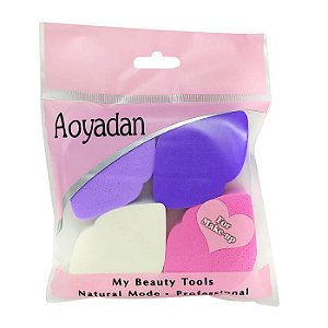 Kit com 04 Esponjas (Beijinhos) - Aoyadan