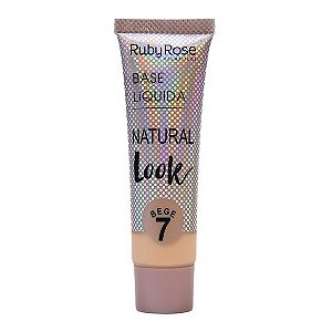 BASE LÍQUIDA NATURAL LOOK BEGE 7 - RUBY ROSE