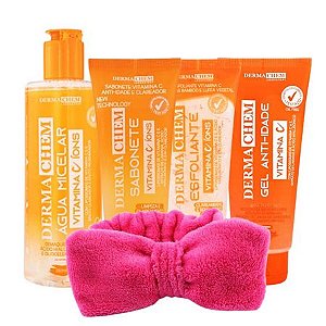 Kit Vitamina C com Faixa de Skincare - Dermachem