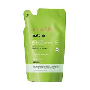 Refil Loção Detox Desodorante Corporal Nativa Spa Matcha 400ml