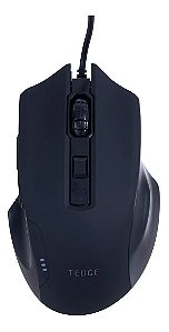 MOUSE GAMER  3200DPI LED COM FIO 125hz 6 BOTOES TEDGE