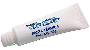 PASTA TÉRMICA 10 GRAMAS SILICONE BRANCA IMPLASTEC