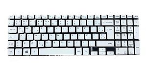 TECLADO SAMSUNG ULTRABOOK NP350XBE NP300E5M X50 NP300E5L BR BRANCO