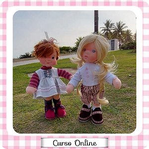 Davina, Serenity e Dominic: Waldorf Flexiveis (Brinde curso de mais 2 Bonequinhas lindas!)
