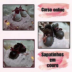Curso Online - Sapatinhos para bonecas modelados em couro legitimo