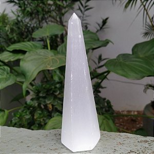 Obelisco Selenita Branca