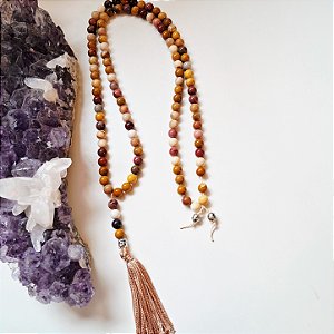 Japamala Jaspe Moukaita - 8mm - 108 Contas