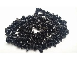 Colar Guia - Obsidiana Negra