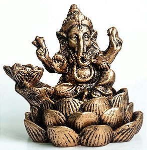 Incensário Cascata Ganesha Flor de Lotus