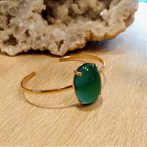 Bracelete Cristais Lapidados - Folheado a Ouro