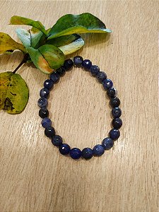Pulseira Sodalita - Contas 6mm