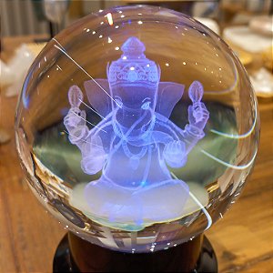 Bola de Cristal Ganesha -  Led