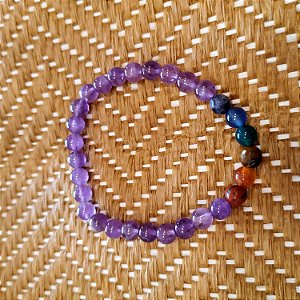 Pulseira 6mm Chakras Ametista
